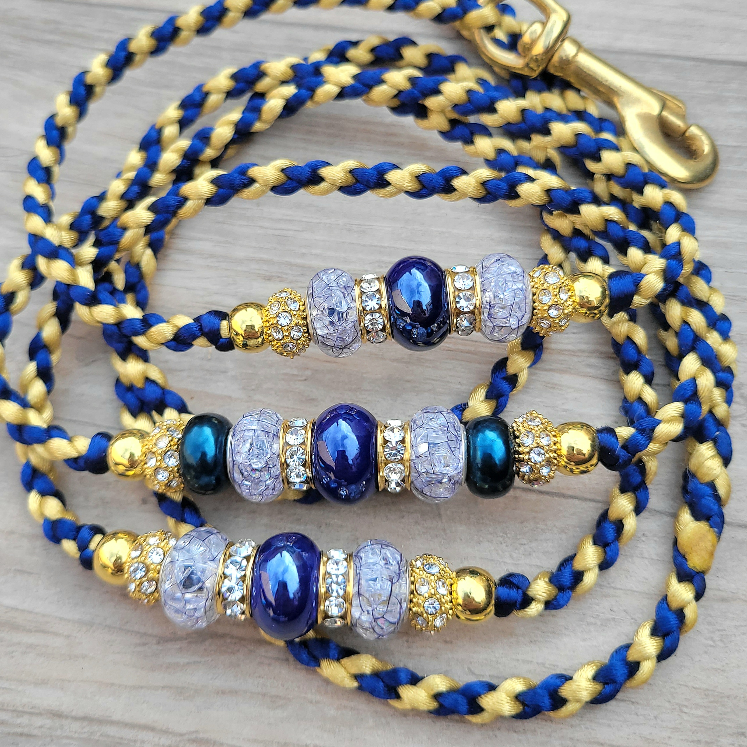 how to make dog show leads with beads